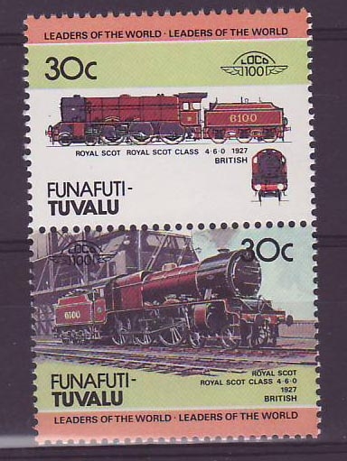 Funafuti Tuvalu 30c Train Royal Scot 1927 **