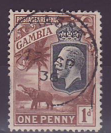 Gambie Gambia Cancelled Basse 1d value Elephant