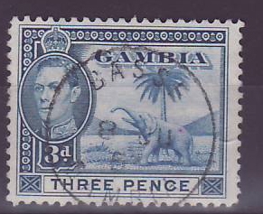Gambie Gambia Cancelled Basse 3 d value Elephant