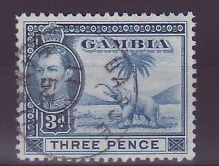 Gambie Gambia Cancelled Basse 3 d value Elephant