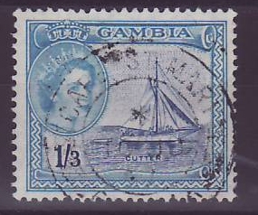 Gambie Gambia Cancelled Cape St Mary 1/3s Bateau