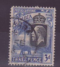 Gambie Gambia Cancelled Jawarra 3d (about 6 examples recorded between october 1932 and March 1933) RARE