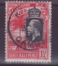 Gambie Gambia Cancelled Kau-Ur  1 1/2d Elephant