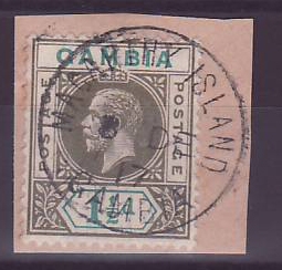 Gambie Gambia Cancelled Macarthy Island 1 1/2d