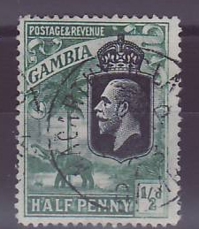 Gambie Gambia Cancelled Macarthy Island 1/2d Elephant