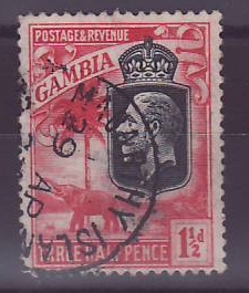 Gambie Gambia Cancelled Macarthy Island 1 1/2d Elephant