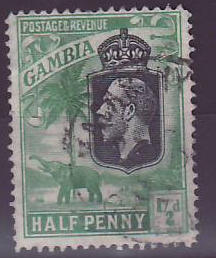 Gambie Gambia Cancelled Macarthy Island 1/2d Elephant