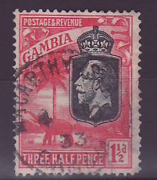 Gambie Gambia Cancelled Macarthy Island 1 1/2d Elephant