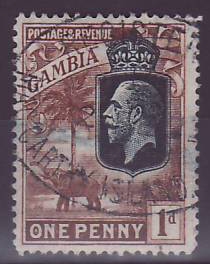 Gambie Gambia Cancelled Macarthy Island 1d Registered Cancel