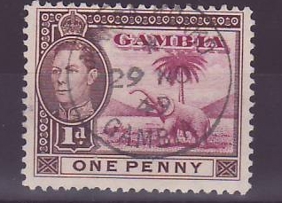 Gambie Gambia Cancelled Mansa Konko 1d Elephant