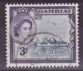 Gambie Gambia Cancelled Mansa Konko 3d Lady Wright Boat