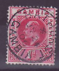 Gambie Gambia Cancelled Bathurst 1p Edward VII Year 1902 as 2