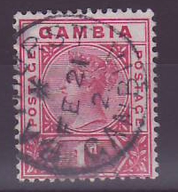 Gambie Gambia Cancelled Bathurst 1p Victoria Year 1902 as 2