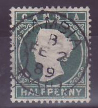 Gambie Gambia Cancelled Gambia Received 1/2p Victoria