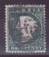 Gambie Gambia Cancelled Liverpool 1/2p Cameo Posted on steamer