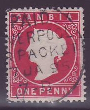 Gambie Gambia Cancelled Paquebot Liverpool 1 d Cameo Liverpool Br Packet