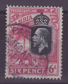 Gambie Gambia Cancelled Paquebot Posted at sea received Liverpool 6d Elephant  Posted on steamer