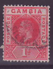 Gambie Gambia 1p Elephant Freetown Sierra Leone cancellation