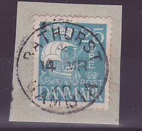 Gambie Gambia Bathurst stamp on Danemark Stamp