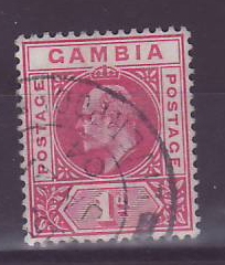 Gambie Gambia 1d Paquebot Cancel