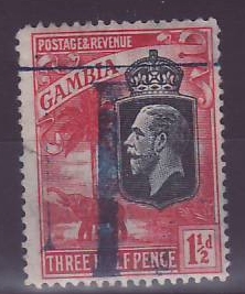 Gambie Gambia 1 1/2d Paquebot Cancel