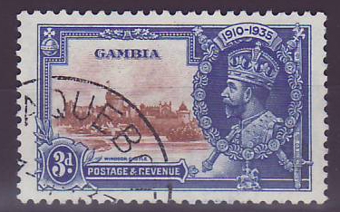 Gambie Gambia 3d Jubilee Paquebot Cancel