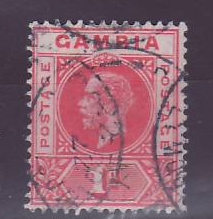 Gambie Gambia 1d Paquebot Cancel