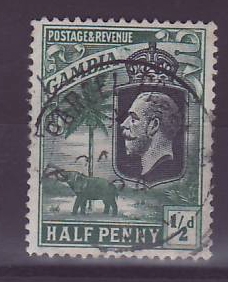 Gambie Gambia 1/2p Elephant Parcel Post Bathurst