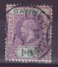 Gambie Gambia 1s6 Parcel Post Bathurst