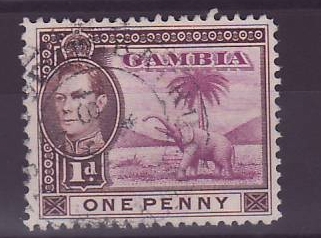 Gambie Gambia 1d Elephant Bathurst cancel