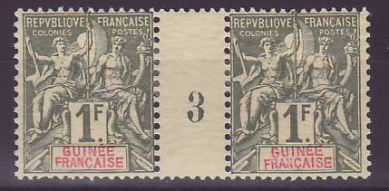 Guinee n°13 1F Groupe Millesime 3 * TTB