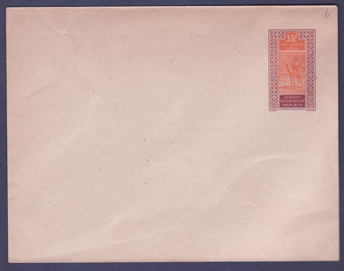 Haut Senegal & Niger Entier Postal Mehariste 15c