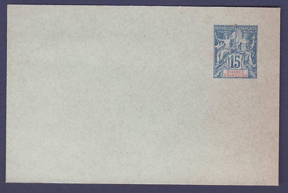 Guinee Entier Postal Groupe 15c Neuf 11 5*7 5cm