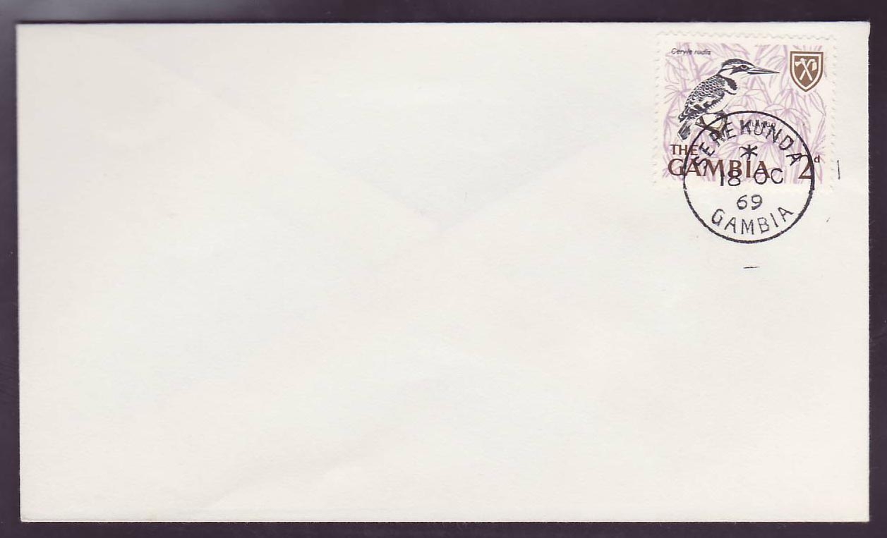 Gambie Gambia Rare Serekunda on 1969 cover (bird  oiseau)