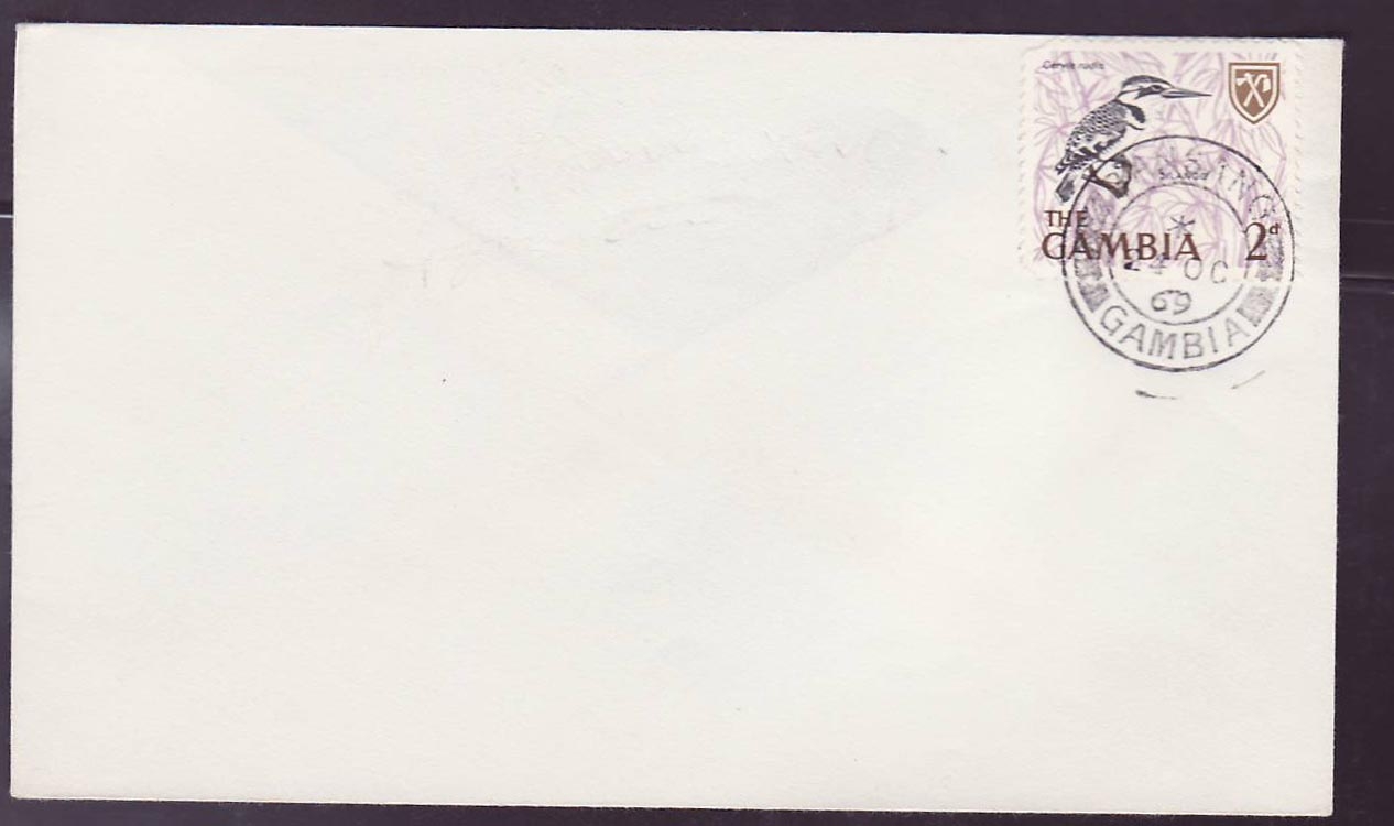 Gambie Gambia Bansang cover dated 1969 (oiseau  bird)