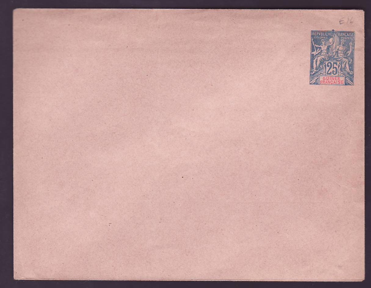 Guinee Entier Postal Type Groupe 25c Neuf
