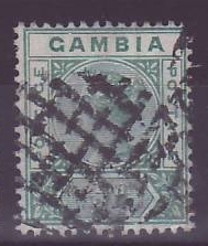 Gambia Gambie Victoria 1/2d cancelled