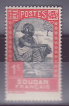 Soudan n°60 1c Femme Peulh **