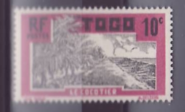 Togo n°65 10c Cocotier **