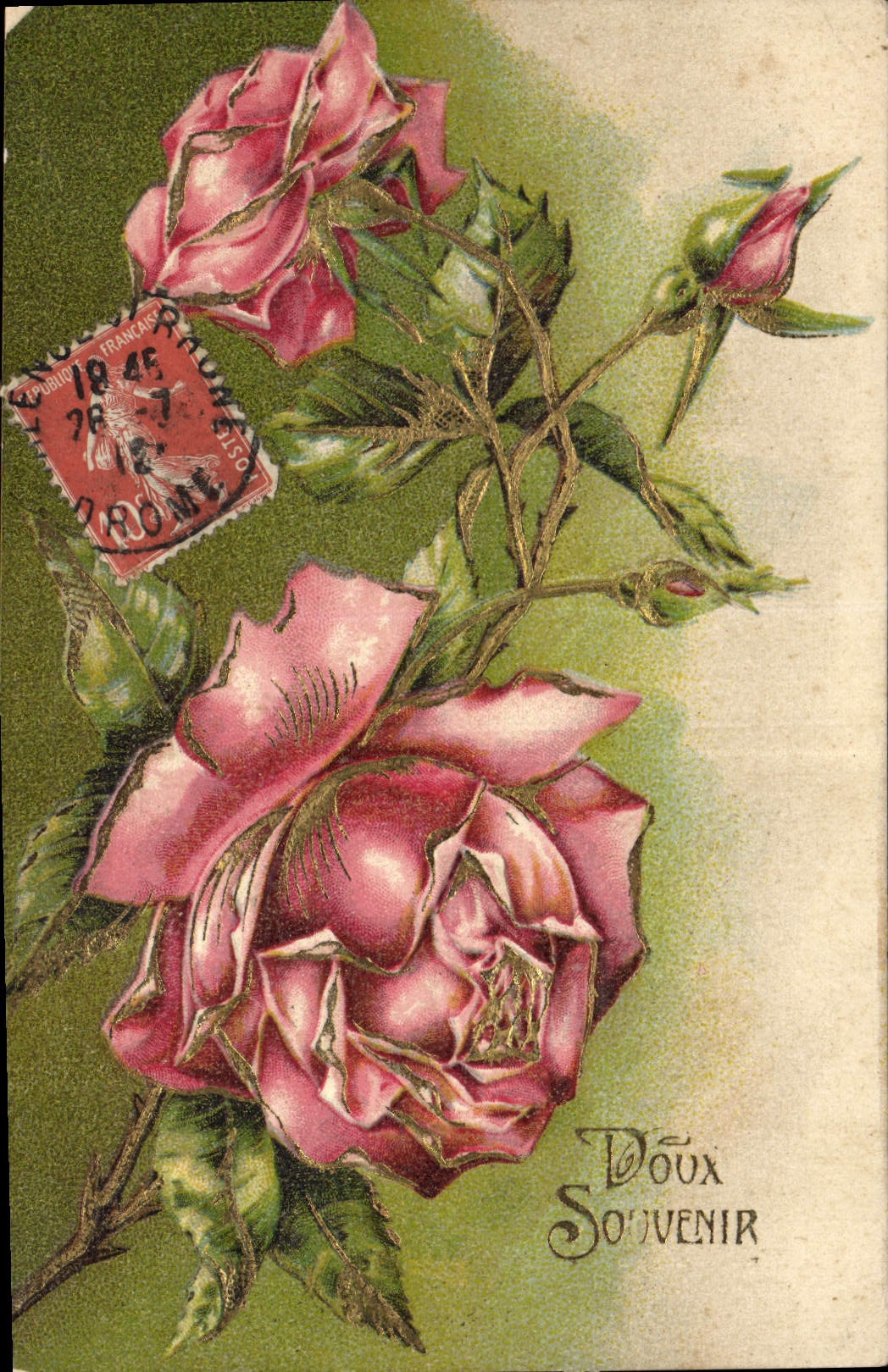 CPA Fantaisie Fleurs 