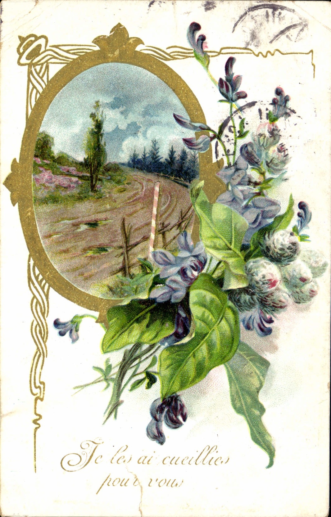 CPA Fantaisie Fleurs 