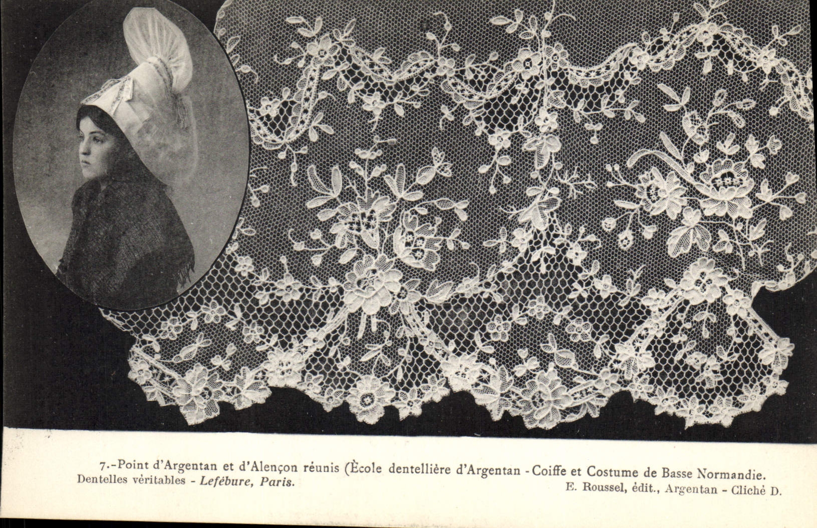 CPA Dentelle Dentelliere Point d'Argentan et d'Alencon reunis Normandie 