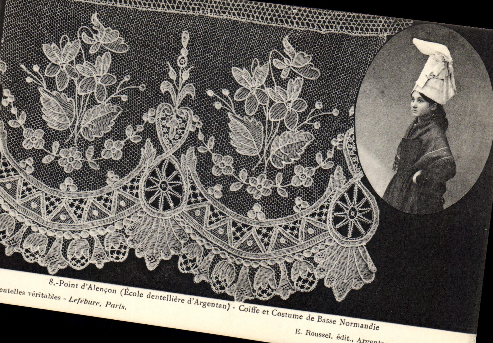 CPA Dentelle Dentelliere Point d'Alencon Ecole dentelliere d'Argentan Normandie 