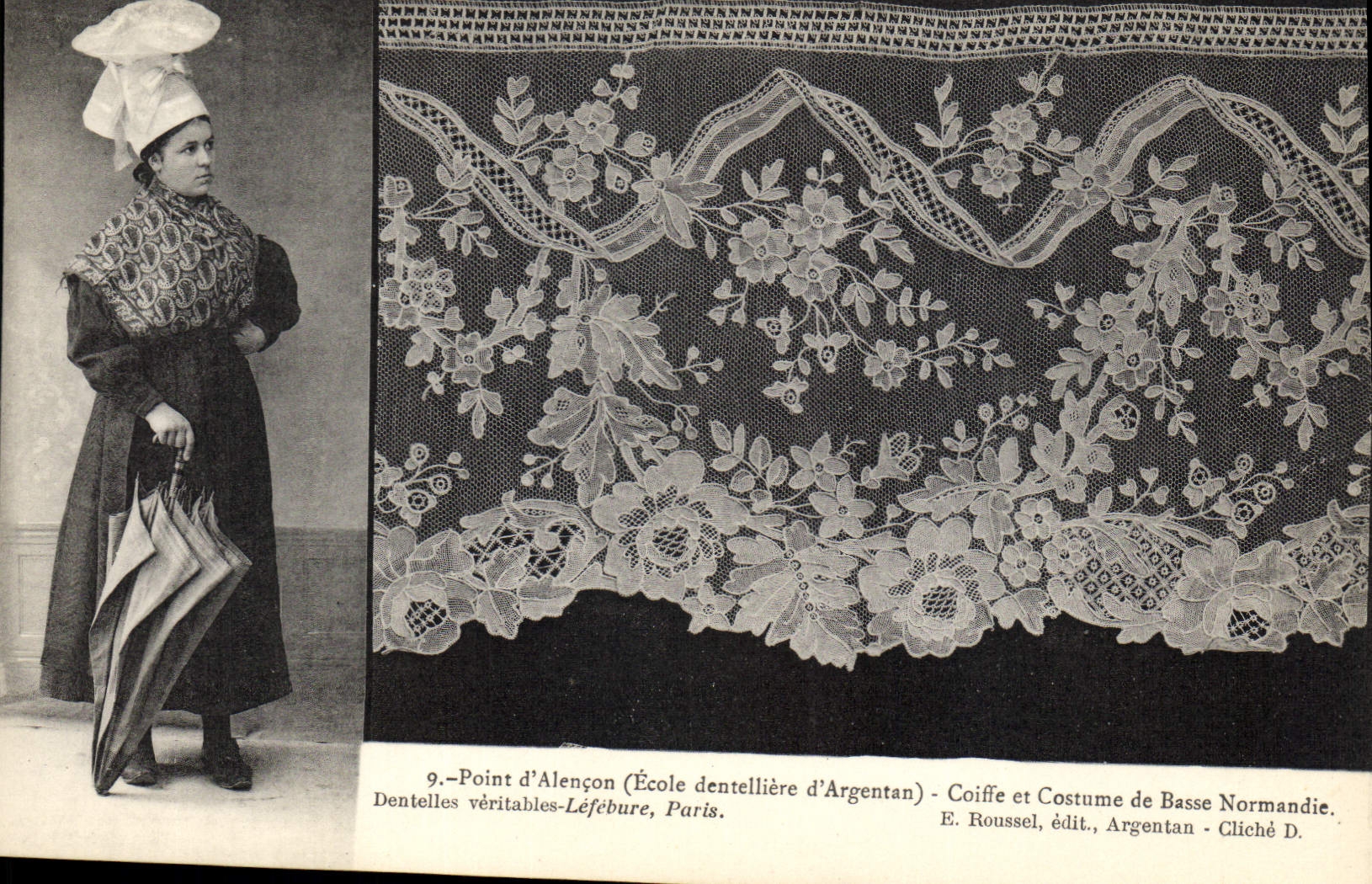 CPA Dentelle Dentelliere Point d'Alencon Ecole dentelliere d'Argentan Normandie 