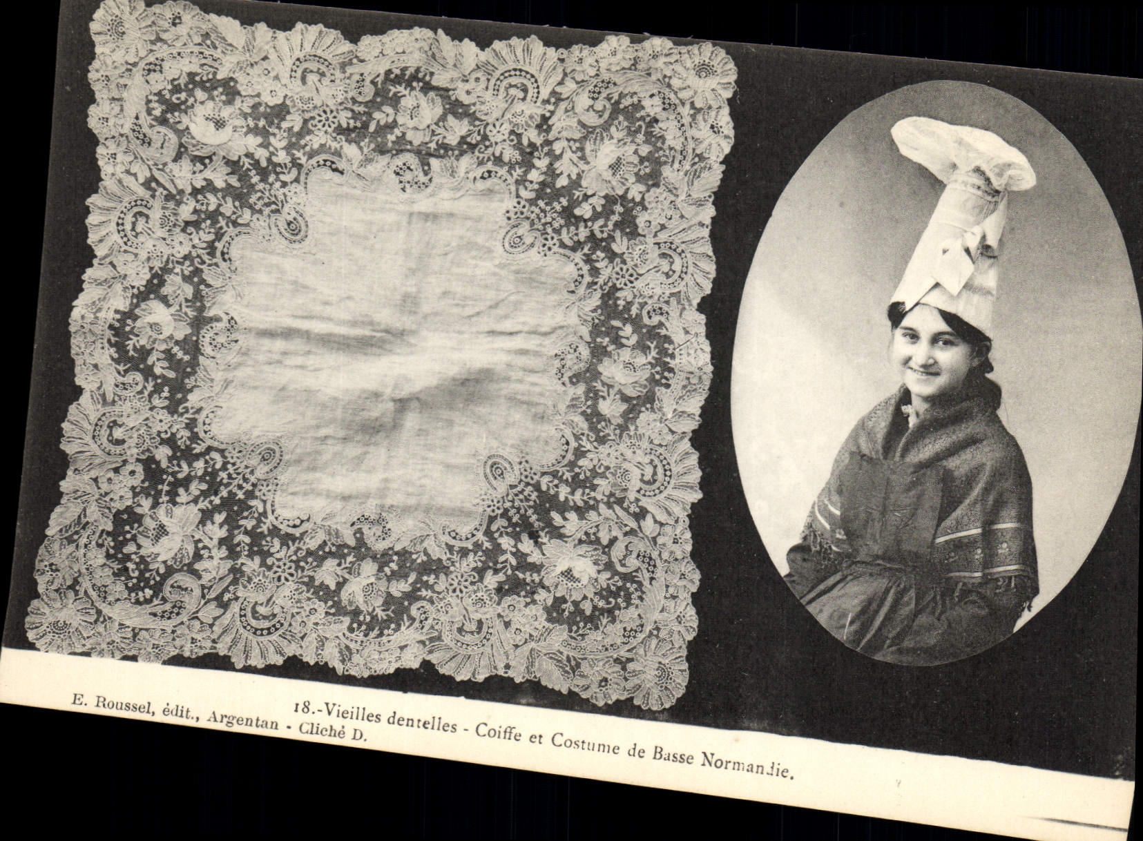 CPA Dentelle Dentelliere Vieilles dentelles Normandie 