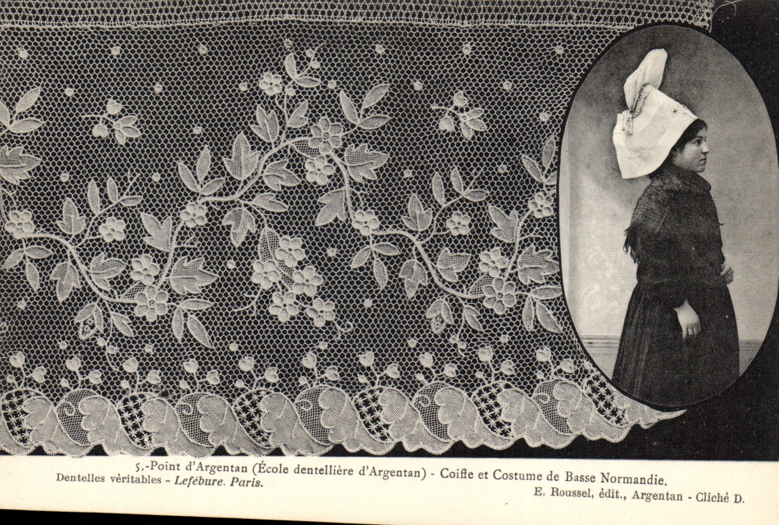 CPA Dentelle Dentelliere Point d'Argentan Ecole dentelliere d'Argentan Normandie