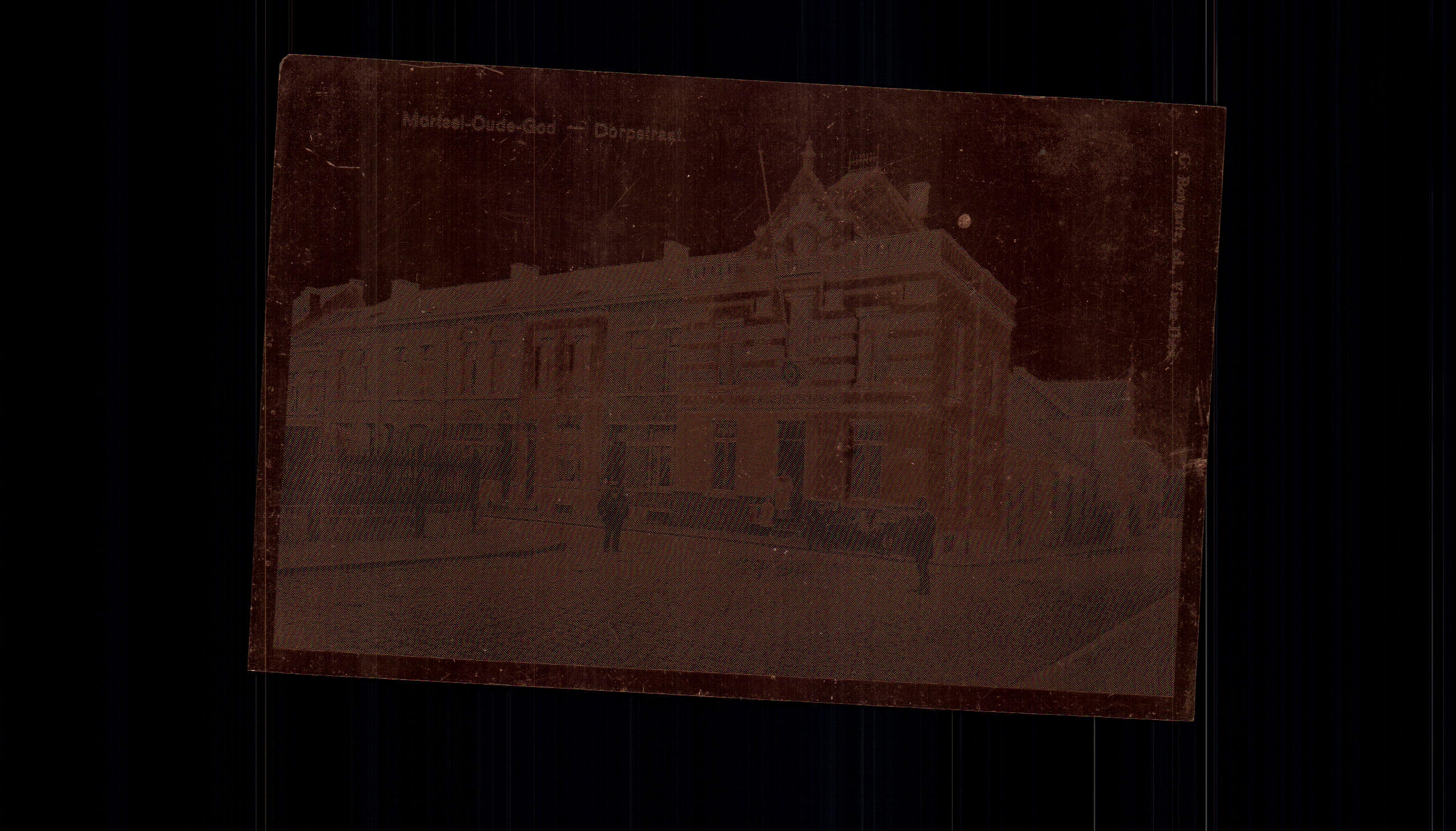 CPA Mortsel Oude God Dorpstraat (tarjeta metalizada)