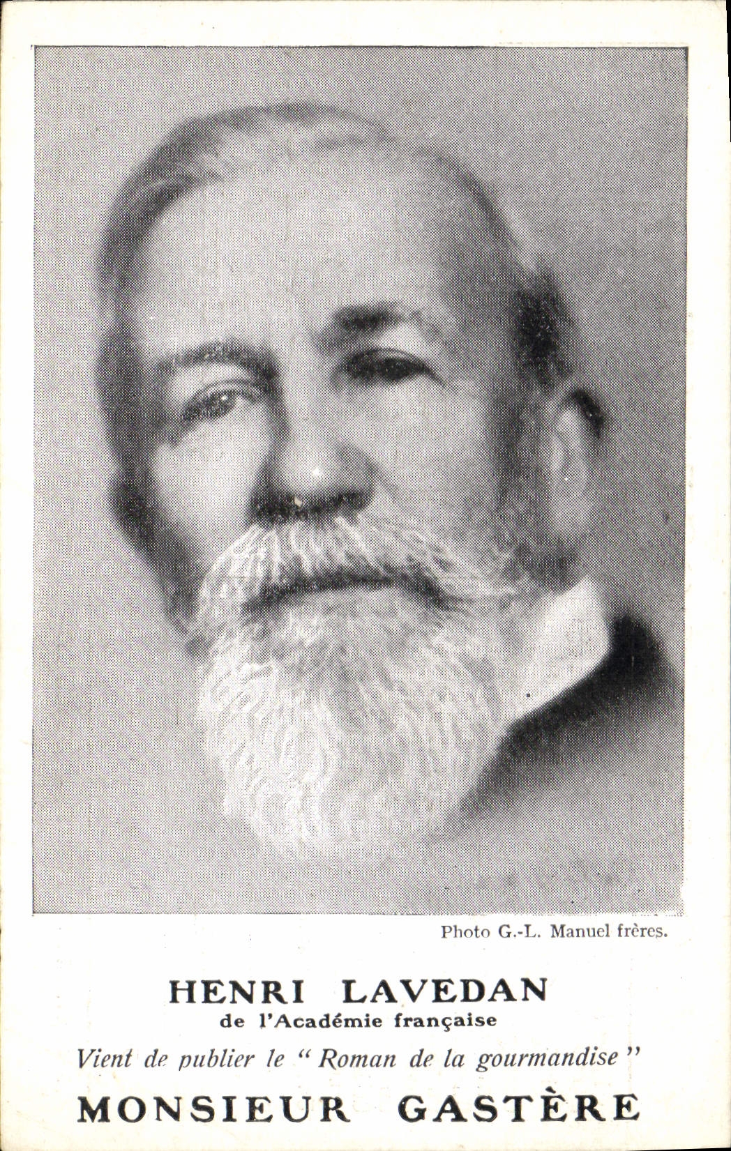 CPA Henri Lavedan de l'Academie Francaise Monsieur Gastere 