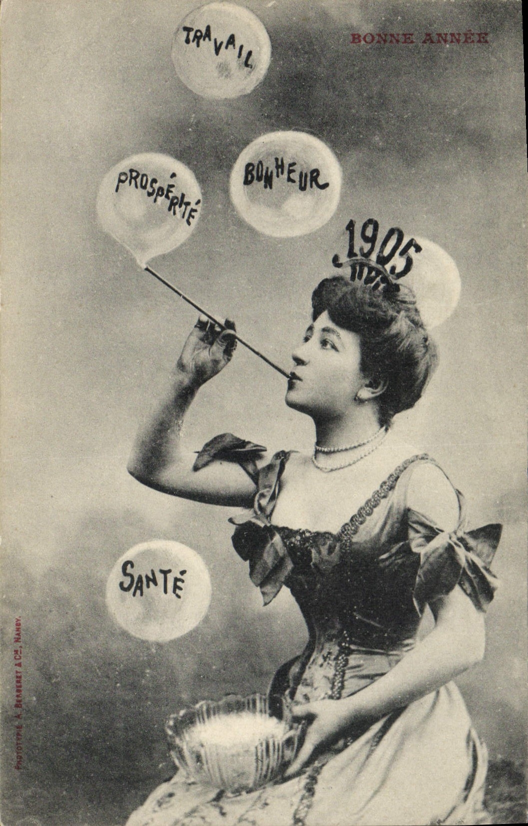 Vintage Postcard Fantasy Woman Year 1905