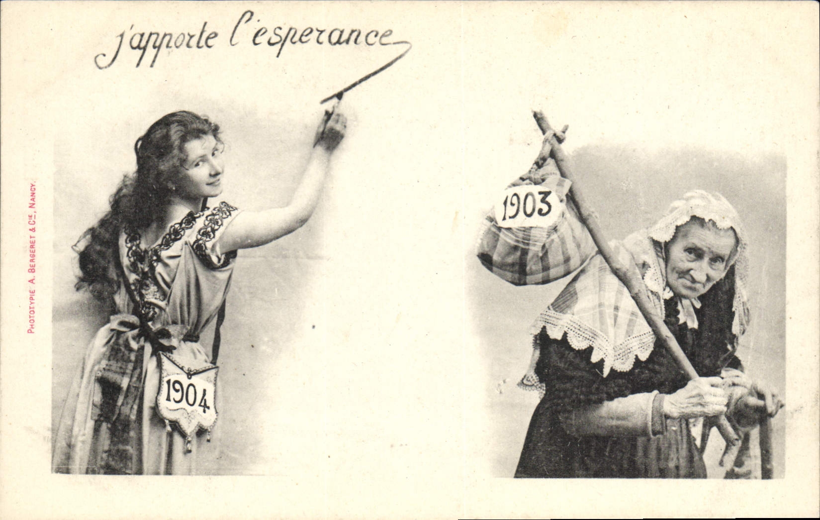 Vintage Postcard Fantasy Woman Year 1903 1904